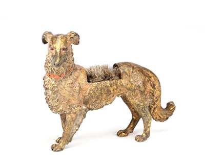 Lot BERGMAN A COLD-PAINTED BRONZE DOG PEN WIPE