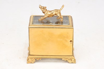 Lot 45 - MOSER, PARIS. AN UNUSUAL LATE 19TH CENTURY FRENCH SQUARE-CASED STRIKING CARRIAGE CLOCK WITH CHAFF-CUTTER ESCAPEMENT