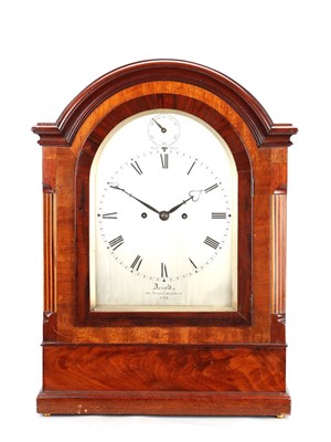Lot JOHN ARNOLD, CHARLES FRODSHAM, LONDON A MID 19TH CENTURY MAHOGANY DOUBLE FUSEE BRACKET CLOCK