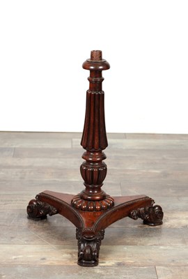 Lot A GILLOWS CARVED MAHOGANY TABLE BASE