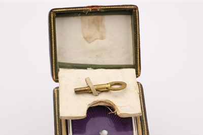 Lot 143 - A FINE ART DECO CARTIER MINUTE REPEATING SILVER AND GUILLOCHE ENAMEL DESK CLOCK