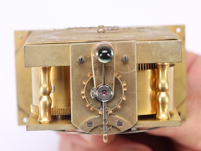 Lot 37 - A LARGE AND FINE ART DECO SILVER AND GUILLOCHE ENAMEL GRAND SONNERIE MINUTE REPEATING CARRIAGE CLOCK