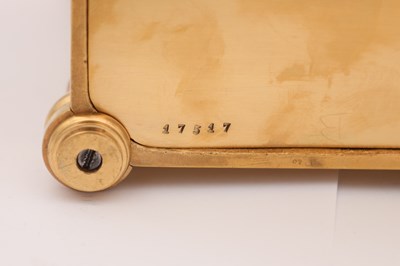 Lot 142 - DROCOURT, PARIS. A LATE 19TH CENTURY FRENCH GILT BRASS AND CHAMPLEVE ENAMEL REPEATING CARRIAGE CLOCK