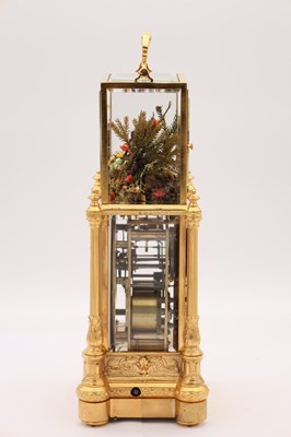 Lot 151 - JACQUES FRERES. A LATE 19TH CENTURY FRENCH SINGING BIRD AUTOMATON CARRIAGE CLOCK