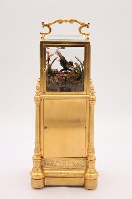 Lot 151 - JACQUES FRERES. A LATE 19TH CENTURY FRENCH SINGING BIRD AUTOMATON CARRIAGE CLOCK