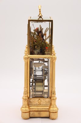 Lot 151 - JACQUES FRERES. A LATE 19TH CENTURY FRENCH SINGING BIRD AUTOMATON CARRIAGE CLOCK