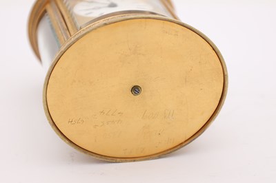Lot 67 - JOSEPH SOLDANO. A LATE 19TH CENTURY FRENCH ENGRAVED GILT METAL REPEATING CARRIAGE CLOCK