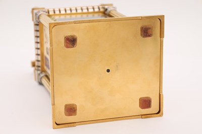 Lot 200 - A FINE LATE 19TH CENTURY FRENCH SILVERED GILT AND PORCELAIN REPEATING CARRIAGE CLOCK IN THE JAPANESE STYLE