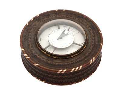 Lot 10 - ARMAND PARIS. A FINE 19TH CENTURY FRENCH BALLOONING PANTOCHRONOMETER / SNUFF BOX