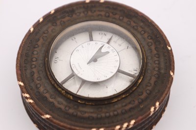 Lot 10 - ARMAND PARIS. A FINE 19TH CENTURY FRENCH BALLOONING PANTOCHRONOMETER / SNUFF BOX