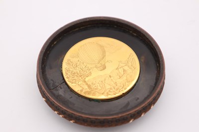 Lot 10 - ARMAND PARIS. A FINE 19TH CENTURY FRENCH BALLOONING PANTOCHRONOMETER / SNUFF BOX