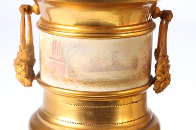 Lot 74 - A GOOD QUALITY LATE 19TH CENTURY FRENCH GILT CASED CHAMPLEVE ENAMEL AND PORCELAIN PANELLED CLOCK GARNITURE