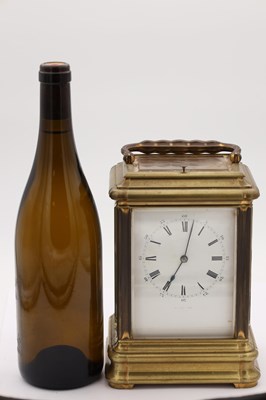 Lot 78 - DROCOURT PARIS A LATE 19TH CENTURY FRENCH GIANT GORGE CASED REPEATING CARRIAGE CLOCK