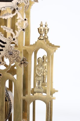 Lot 173 - A RARE AND IMPRESSIVE MID-19TH CENTURY BRASS ST. PAUL'S CATHEDRAL THREE TRAIN QUARTER-STRIKING SKELETON CLOCK ATTRIBUTED TO SMITHS OF CLERKENWELL
