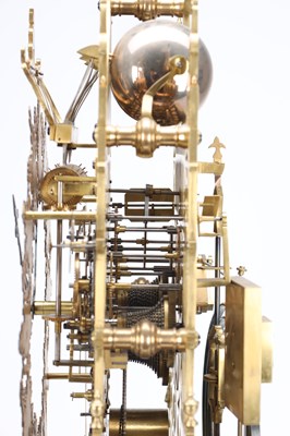 Lot 173 - A RARE AND IMPRESSIVE MID-19TH CENTURY BRASS ST. PAUL'S CATHEDRAL THREE TRAIN QUARTER-STRIKING SKELETON CLOCK ATTRIBUTED TO SMITHS OF CLERKENWELL
