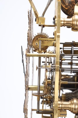 Lot 173 - A RARE AND IMPRESSIVE MID-19TH CENTURY BRASS ST. PAUL'S CATHEDRAL THREE TRAIN QUARTER-STRIKING SKELETON CLOCK ATTRIBUTED TO SMITHS OF CLERKENWELL