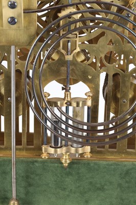 Lot 173 - A RARE AND IMPRESSIVE MID-19TH CENTURY BRASS ST. PAUL'S CATHEDRAL THREE TRAIN QUARTER-STRIKING SKELETON CLOCK ATTRIBUTED TO SMITHS OF CLERKENWELL