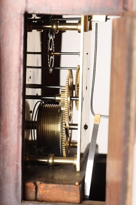 Lot 19 - RICHARD COLE, IPSWICH. A GEORGE III MAHOGANY TRUNK DIAL WALL CLOCK