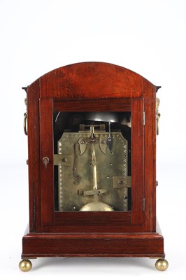 Lot 61 - GOODHUGH, REGENT ST. LONDON. A REGENCY BRASS INLAID ROSEWOOD STRIKING BRACKET CLOCK