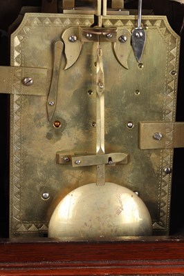 Lot 61 - GOODHUGH, REGENT ST. LONDON. A REGENCY BRASS INLAID ROSEWOOD STRIKING BRACKET CLOCK