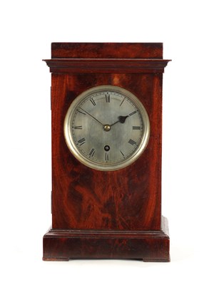 Lot 115 - VULLIAMY, LONDON A REGENCY FIGURED MAHOGANY FUSEE LIBRARY CLOCK, NO.1163
