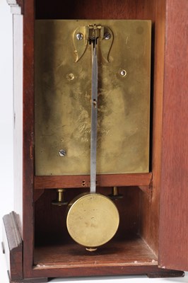 Lot 115 - VULLIAMY, LONDON A REGENCY FIGURED MAHOGANY FUSEE LIBRARY CLOCK, NO.1163