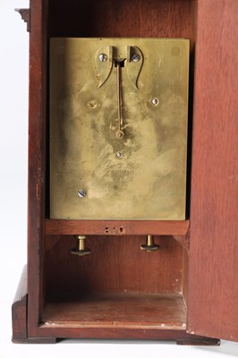 Lot 115 - VULLIAMY, LONDON A REGENCY FIGURED MAHOGANY FUSEE LIBRARY CLOCK, NO.1163