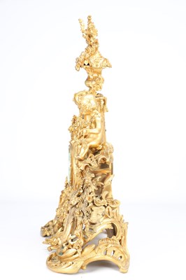 Lot 59 - BARRARD & VIGNON, PARIS. A LARGE LATE 19TH CENTURY FRENCH ORMOLU FIGURAL MANTEL CLOCK