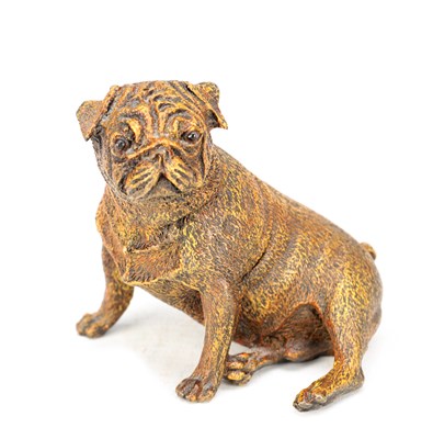 Lot A BERGMAN COLD PAINTED BRONZE BULLDOG