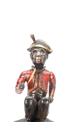 Lot 193 - A RARE LATE 19TH CENTURY GERMAN BLACK FOREST MONKEY AUTOMATON CLOCK