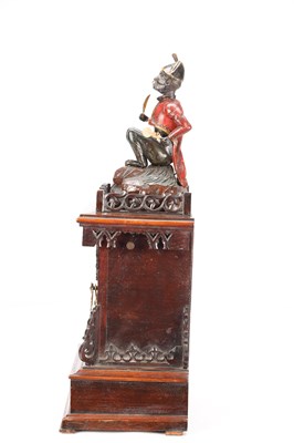 Lot 193 - A RARE LATE 19TH CENTURY GERMAN BLACK FOREST MONKEY AUTOMATON CLOCK