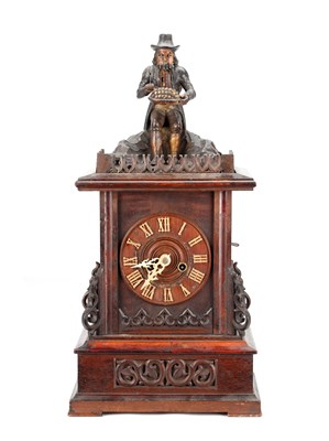 Lot 134 - A RARE LATE 19TH CENTURY GERMAN AUTOMATON "DUMPLING EATER" CLOCK