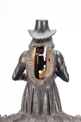 Lot 134 - A RARE LATE 19TH CENTURY GERMAN AUTOMATON "DUMPLING EATER" CLOCK