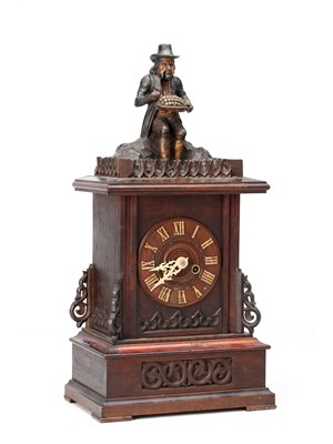 Lot 134 - A RARE LATE 19TH CENTURY GERMAN AUTOMATON "DUMPLING EATER" CLOCK