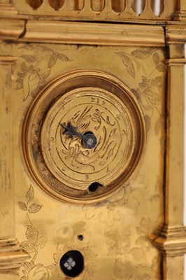 Lot 175 - A MID 17TH CENTURY GERMAN GILT BRASS VERGE TOWER CLOCK