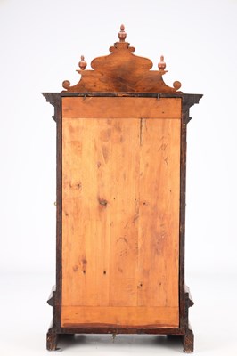 Lot 156 - A MID 19TH CENTURY BLACK FOREST WALNUT TRUMPETER CLOCK
