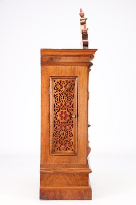 Lot 156 - A MID 19TH CENTURY BLACK FOREST WALNUT TRUMPETER CLOCK