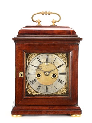 Lot 178 - JONATHAN LOWNDES, LONDON. A WILLIAM AND MARY FRUITWOOD VENEERED STRIKING VERGE BRACKET CLOCK WITH PULL QUARTER REPEAT