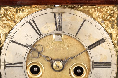 Lot 178 - JONATHAN LOWNDES, LONDON. A WILLIAM AND MARY FRUITWOOD VENEERED STRIKING VERGE BRACKET CLOCK WITH PULL QUARTER REPEAT