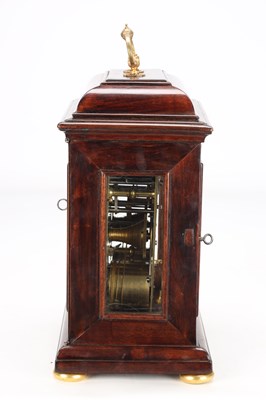 Lot 178 - JONATHAN LOWNDES, LONDON. A WILLIAM AND MARY FRUITWOOD VENEERED STRIKING VERGE BRACKET CLOCK WITH PULL QUARTER REPEAT