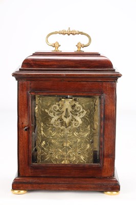 Lot 178 - JONATHAN LOWNDES, LONDON. A WILLIAM AND MARY FRUITWOOD VENEERED STRIKING VERGE BRACKET CLOCK WITH PULL QUARTER REPEAT