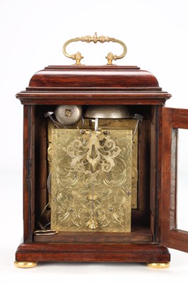 Lot 178 - JONATHAN LOWNDES, LONDON. A WILLIAM AND MARY FRUITWOOD VENEERED STRIKING VERGE BRACKET CLOCK WITH PULL QUARTER REPEAT