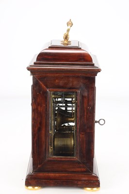 Lot 178 - JONATHAN LOWNDES, LONDON. A WILLIAM AND MARY FRUITWOOD VENEERED STRIKING VERGE BRACKET CLOCK WITH PULL QUARTER REPEAT