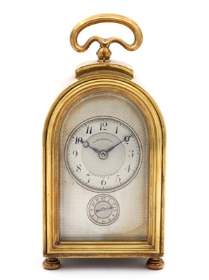 Lot 110 - A LATE 19TH CENTURY FRENCH "HUMPBACK" CARRIAGE CLOCK TIMEPIECE