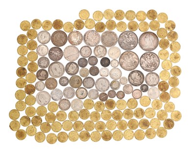 Lot A COLLECTION OF MAINLY ENGLISH COINS AND TOKENS