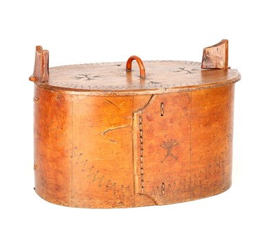 Lot A 19TH CENTURY BENTWOOD BOX