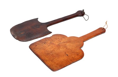 Lot TWO EARLY TREEN BREAD PEELS