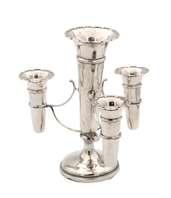 Lot A GEORGE V ENGLISH SILVER EPERGNE