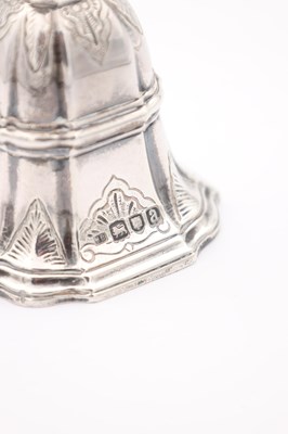 Lot A LATE 19TH CENTURY ENGLISH SILVER BELL