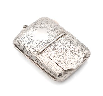 Lot AN EDWARD VII ENGLISH SILVER COMBINATION CASE